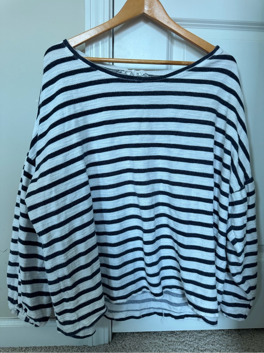 New Directions Curvy Nautical striped pullover sweater top size 2xL